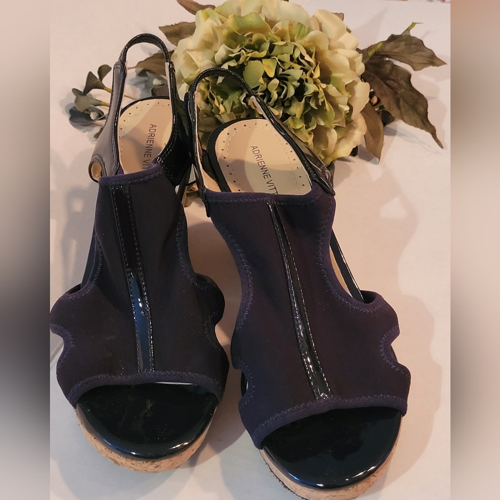 ADRIENNE VITADINI CORK WEDGE SHOE